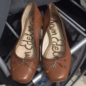San Edelman leather ballet flats